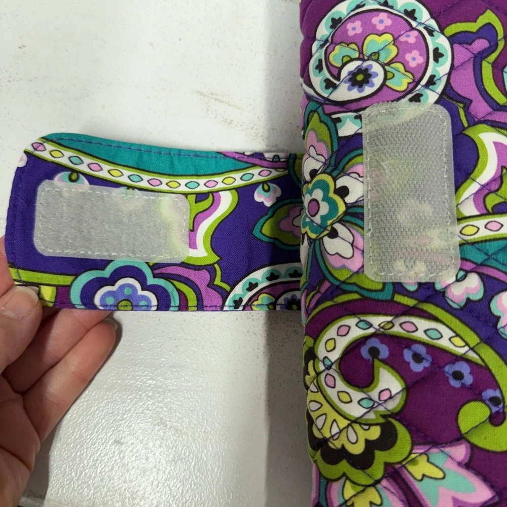 Vera Bradley Changing Pad Baby Heather Purple Teal Paisley Quilted Travel